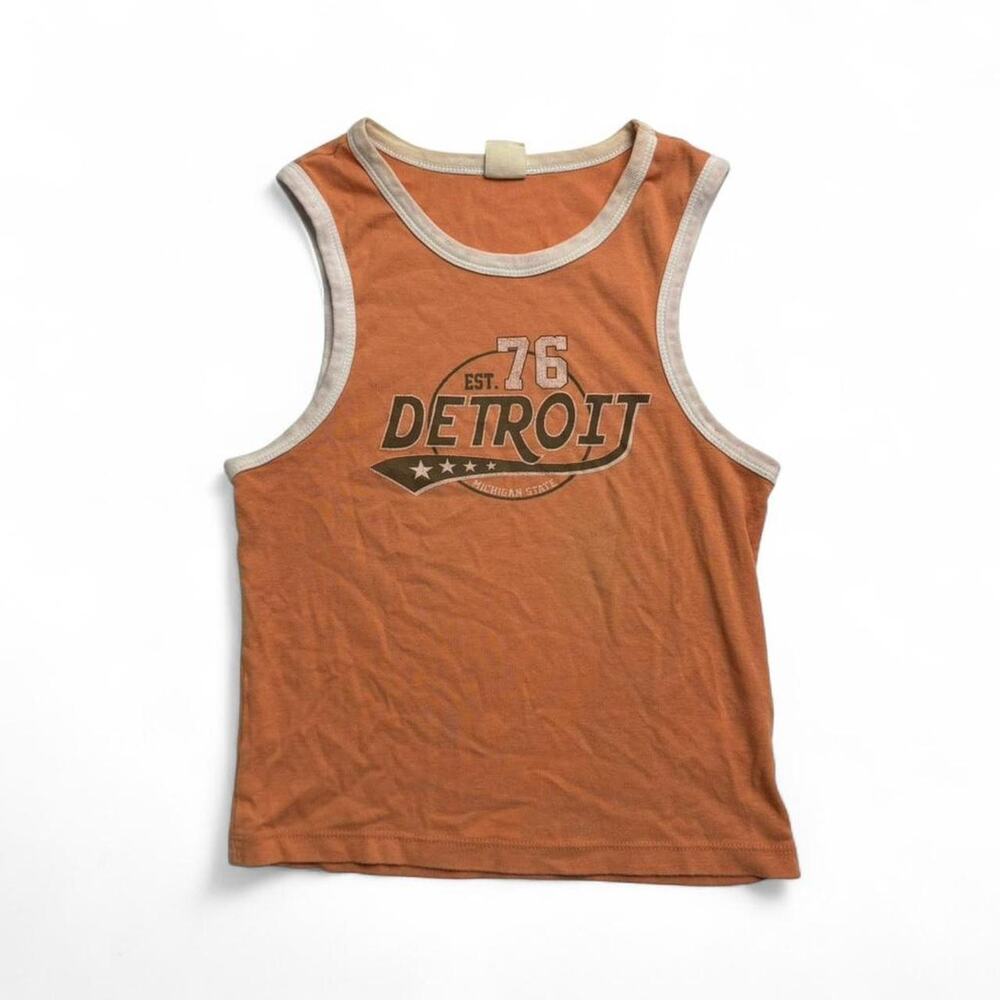 Urban Outfitters orange Detroit tank top Size S cotton material - Picture 6 of 6